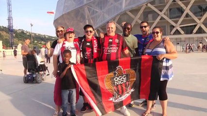 Nice - Barça: ambiance de gala devant l'Allianz Riviera