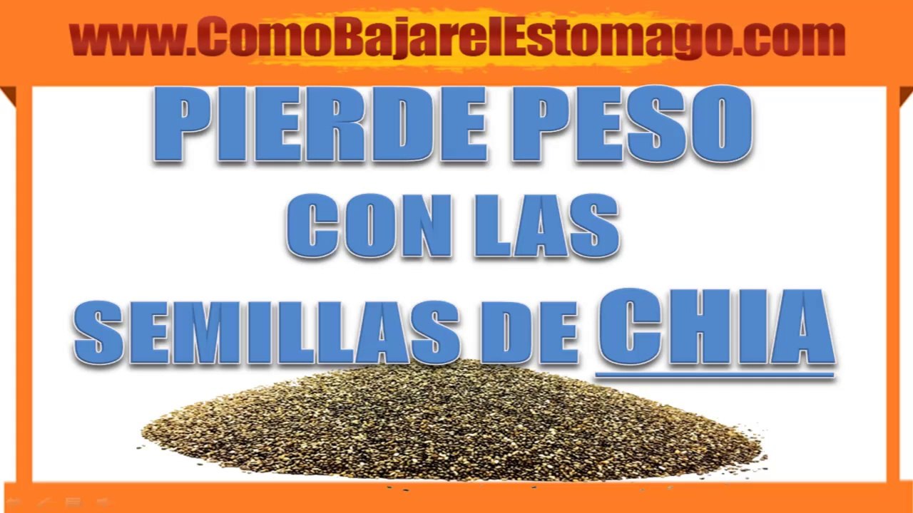 Como perder peso con las semillas de chia