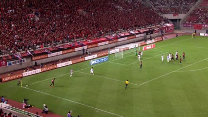 Nishi scores volley from a corner