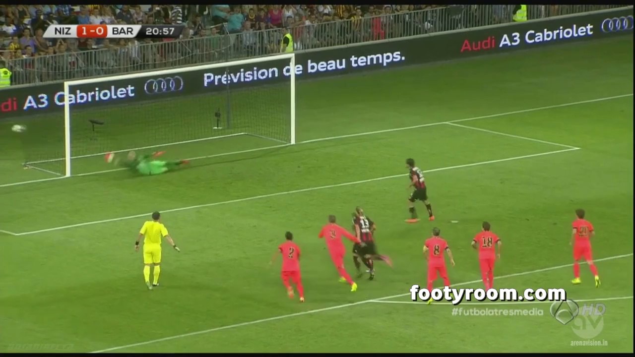 Nice 1-1 Barcelona Footyroom.com
