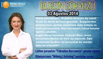BAŞAK Burcu, GÜNLÜK Astroloji Yorumu 03 Ağustos 2014, Astrolog DEMET BALTACI Bilinç Okulu