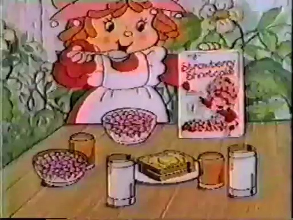 80's STRAWBERRY SHORTCAKE Animated CEREAL Commercial