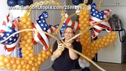 How to Make a Balloon Chain Link Chain - Step by Step