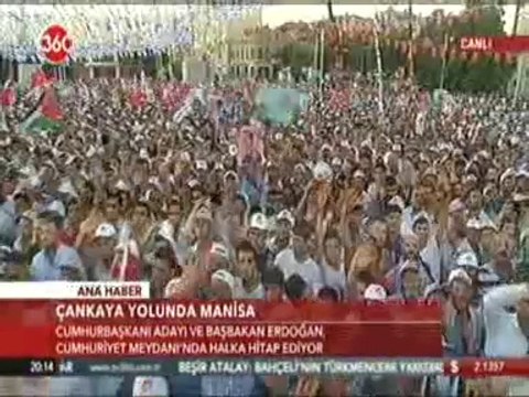 Başbakan Erdoğan Manisa Mitingi - Cumhurbaşkanlığı Seçimi
