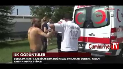 Bursa'daki patlamadan ilk görüntüler