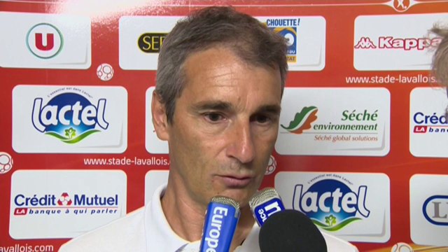 Conférence de presse Stade Lavallois - Chamois Niortais (1-1) : Denis ZANKO (LAVAL) - Régis BROUARD (NIORT) - 2014/2015
