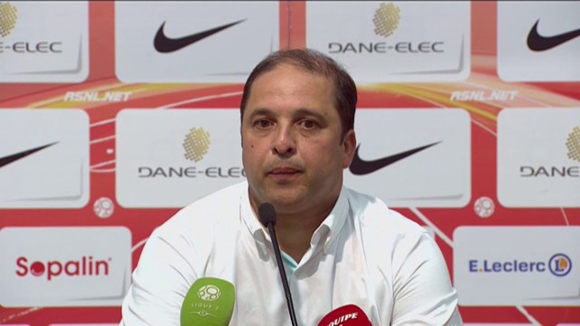 Conférence de presse AS Nancy-Lorraine - Dijon FCO (1-1) : Pablo CORREA (ASNL) - Olivier DALL'OGLIO (DFCO) - 2014/2015