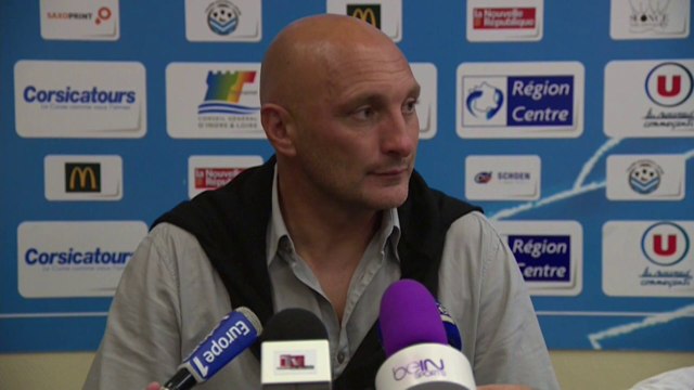 Conférence de presse Tours FC - US Créteil-Lusitanos (4-2) : Olivier PANTALONI (TOURS) - Philippe HINSCHBERGER (USCL) - 2014/2015