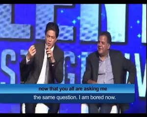 I am bored of questions about Salman: Shah Rukh