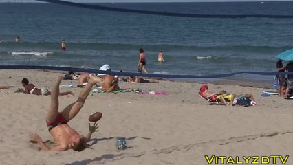 Spider Man Gets Knocked Out At The Beach!