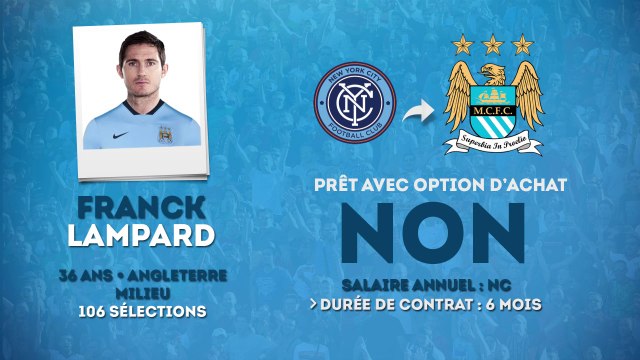 Officiel : Frank Lampard prêté à Manchester City !
