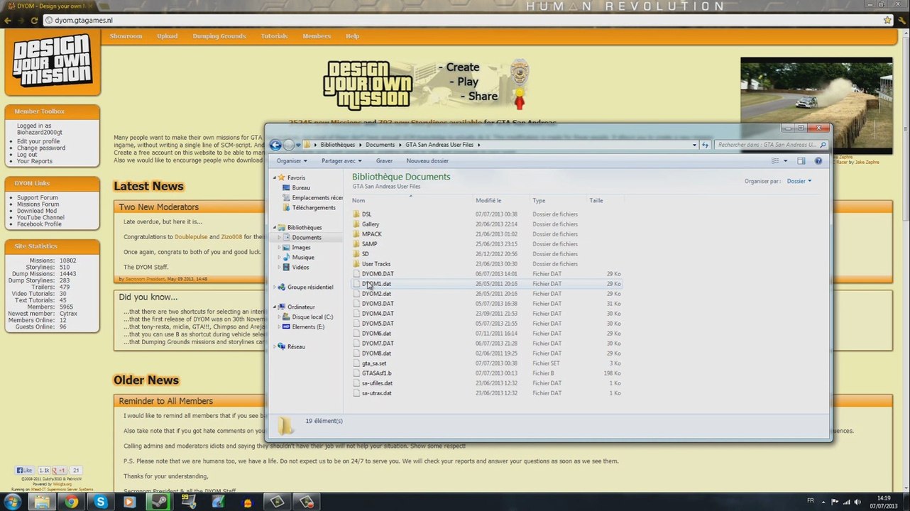 [Tutoriel] GTA San Andreas - DYOM : 1ère Partie | Installation du mod et des missions