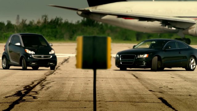 Smart electric drive car VS Sport car