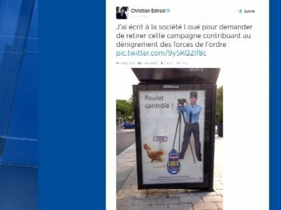 Estrosi furieux contre une pub des poulets de Loué
