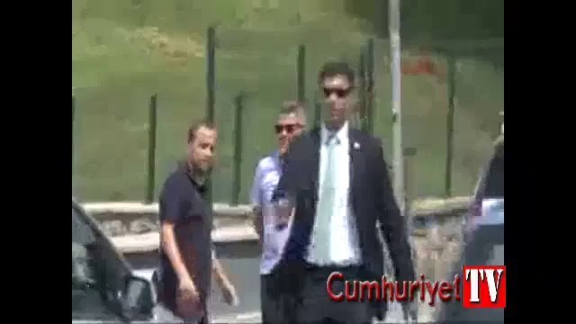 Erdoğan uğurlanırken kaza