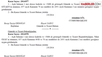 Gümrük ve Ticaret Bakanlığı'nda Atama Operasyonu!