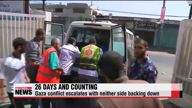 Gaza conflict escalates with neither side backing down