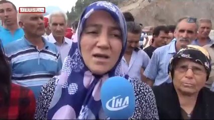 Köylüler HES inşaatını bastı