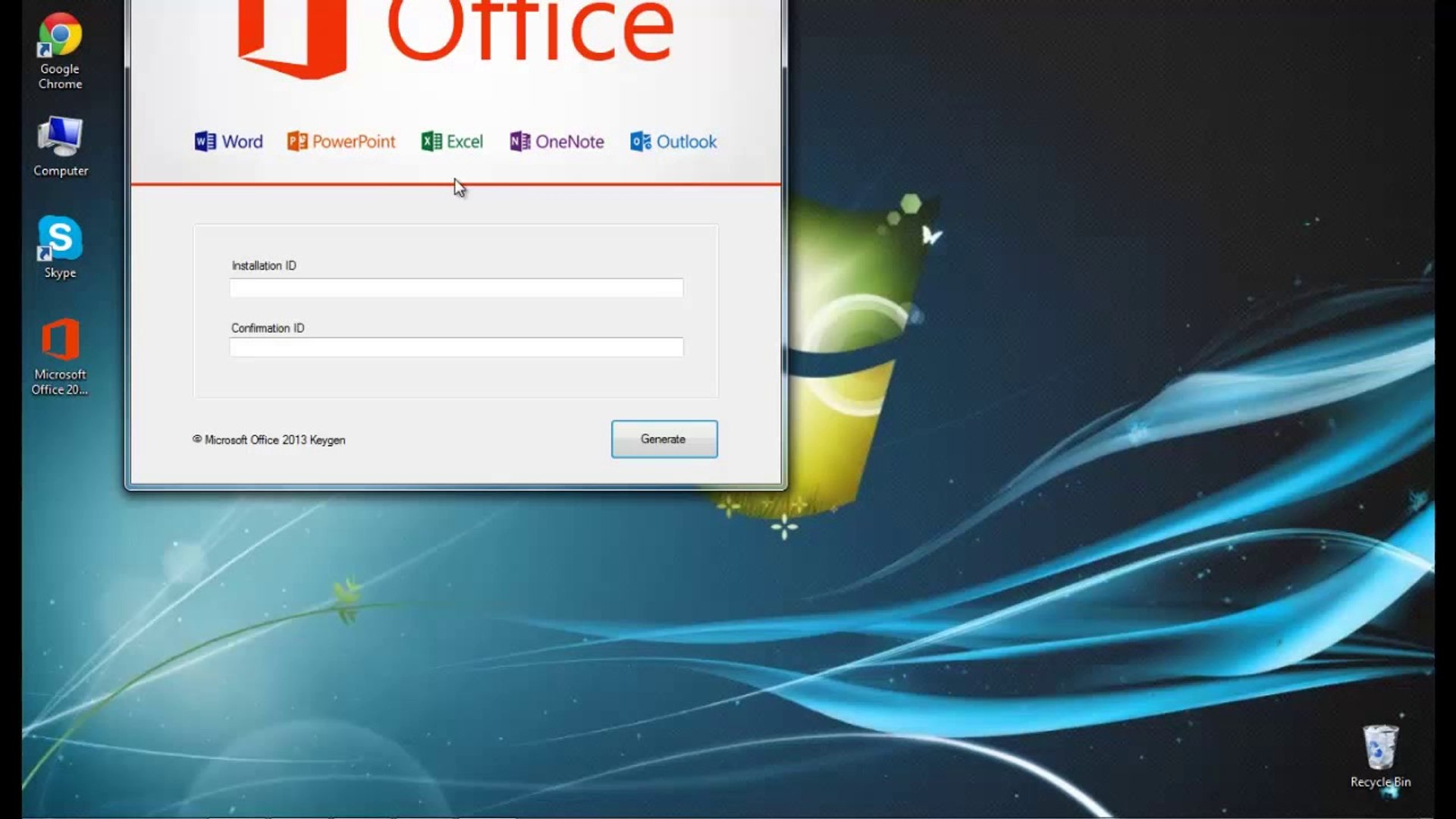 Office 2010 confirmation id generator