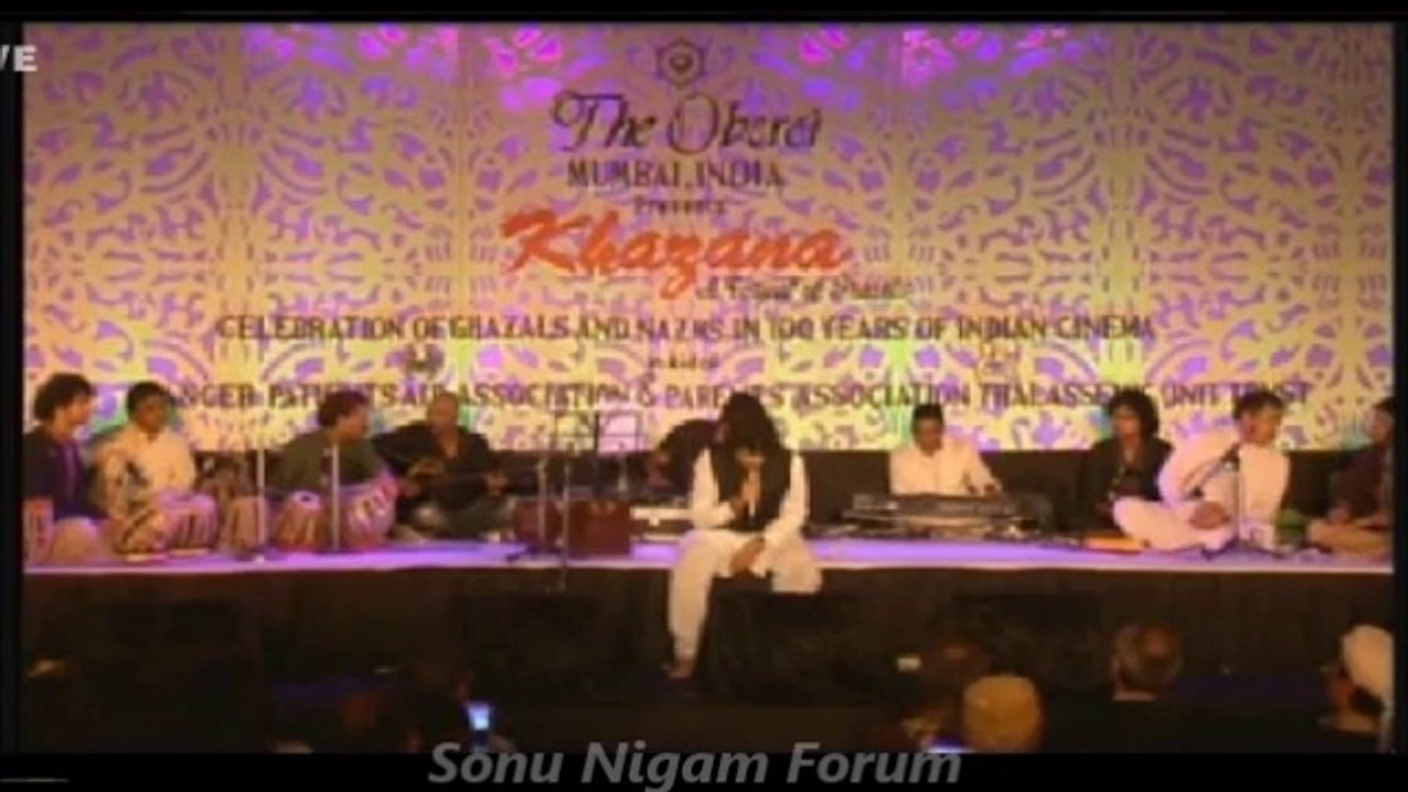 Sonu Nigam performing at Festival of Ghazals 'Khazana' - Snippet 1