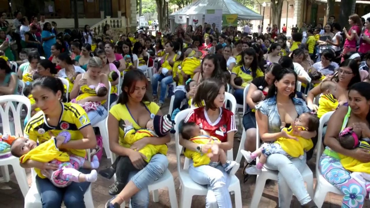 Muttermilch in strömen: rekordversuch im baby-stillen