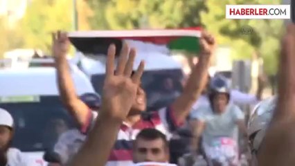 İsrail'in Gazze'ye saldırılarının protesto edilmesi