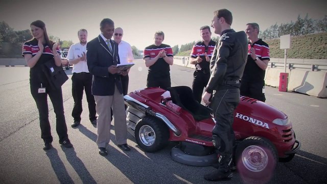 Honda's Mean Mower - Officially The World's Fastest Lawnmower!