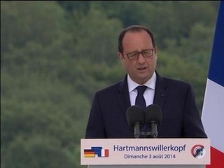 Hollande: l'amitié franco-allemande "un exemple pour le monde"