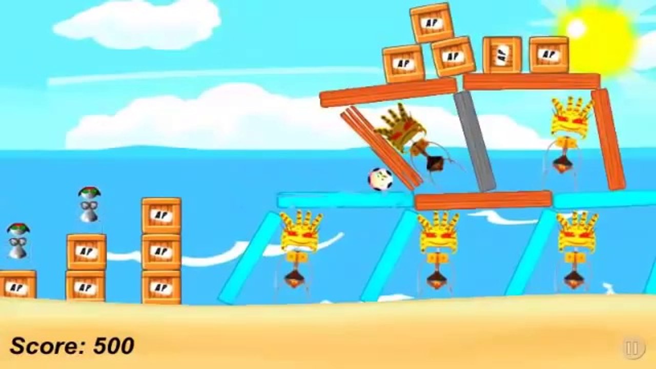 Angry Footballs 1 7 Rise parody to Angry Birds Android game Free