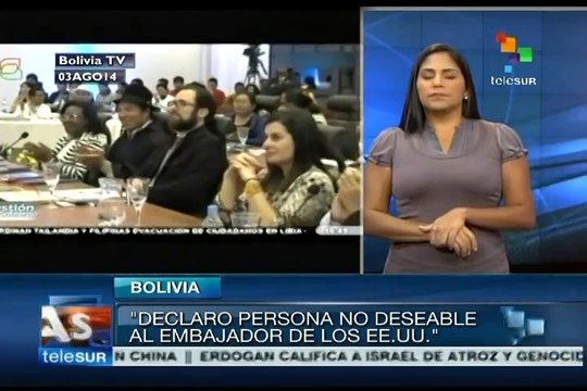 Declara Evo Morales persona non grata a embajador de EE.UU. en su país