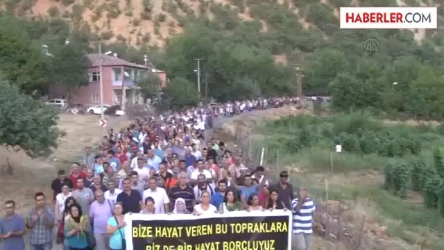 Baraj ve HES karşıtı yürüyüş -