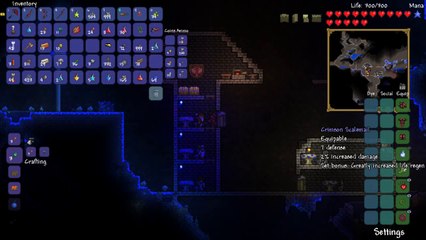Terraria - Drow Elf Challenge! Completely Underground!
