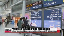 Incheon Int'l Airport sets record of daily passengers
