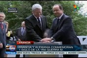 Francia y Alemania recuerdan 100 años de la primera guerra mundial