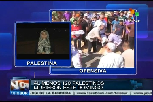 Domingo sangriento en Gaza, ejército israelí mata a 120 palestinos