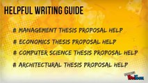 Phd thesis proposal