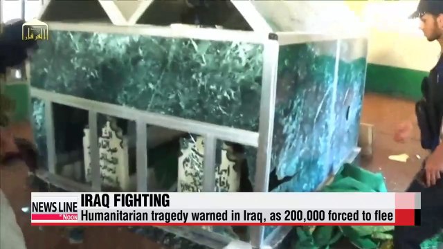 Humanitarian tragedy warned in Iraq, as 200,000 forced to flee