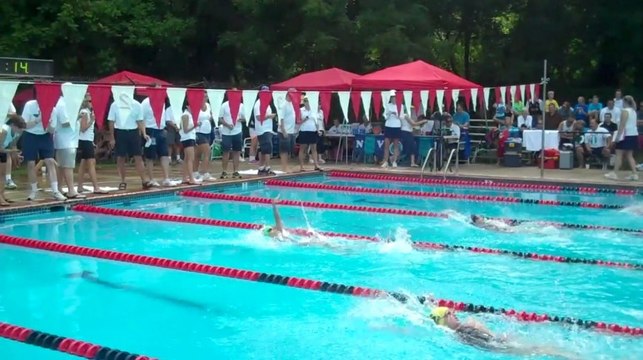 Courtney Watts shatters 8 & under girls’ 25 backstroke