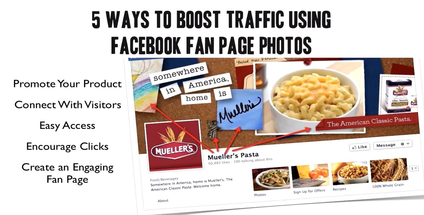 5 Ways to Boost Traffic Using Facebook Fan Page Photos