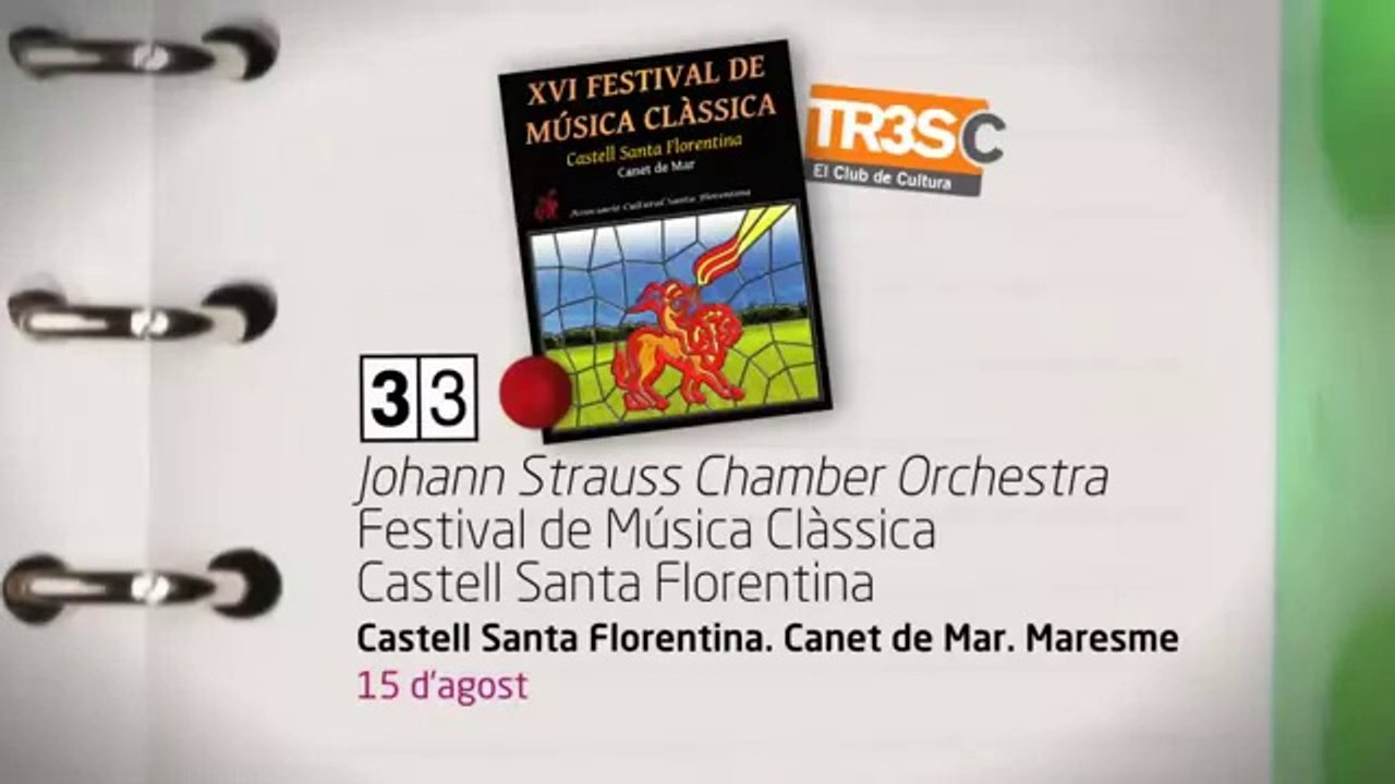 TV3 - 33 recomana - Johann Strauss Chamber Orchestra. Festival de Música Clàssica. Castell de San
