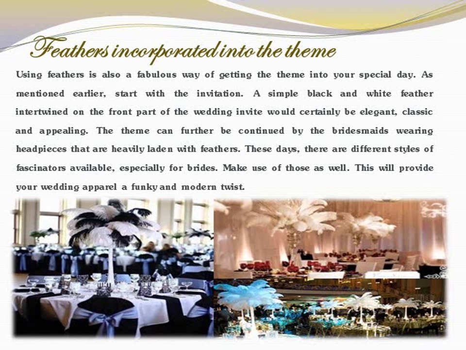 The ever trendy Black and White wedding theme