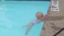 ‪awsome !! baby swimming in 3 feet pool - Only Hot Video Clips