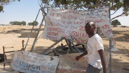 Reportage : les réfugiés "oubliés" de la frontière tuniso-libyenne
