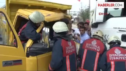 Kamyonla Tır Çarpıştı : 2 Yaralı