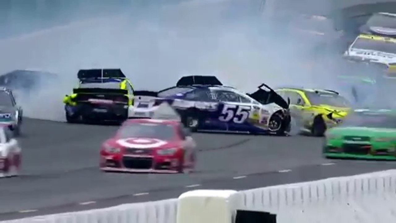 NASCAR Sprint cup Pocono 2014 Big one
