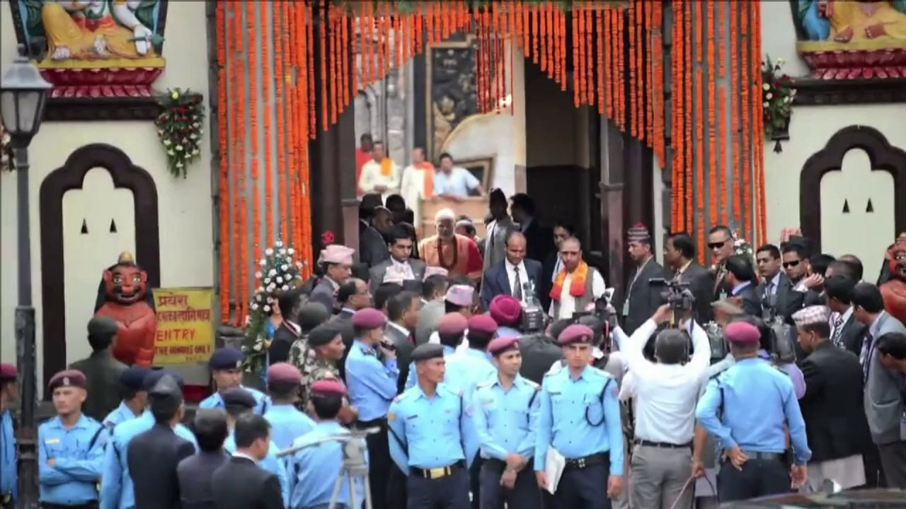 Indian PM visits Nepal temple