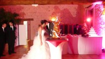 La cerise des jeunes Mariés  Nico et Evelyne...  sur le Gateau