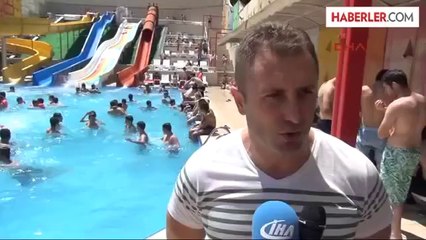 Tokat'ta Sıcaktan Bunalanlar Havuza Akın Etti