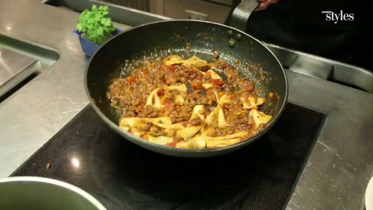 Les pâtes fraîches farfalle à la bolognaise de l'Atelier Guy Martin