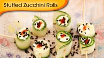 Stuffed Zucchini Rolls - Delicious Party Starter Snack Recipe By Annuradha Toshniwal